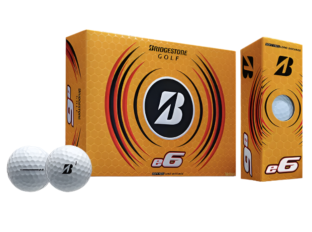 Bridgestone E6 White Golf Balls - Sleeve