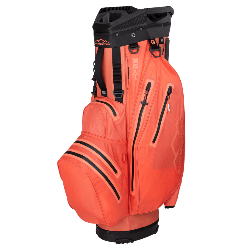 2024 Sun Mountain H2NO Lite Cart Bag - Mineral/Coral