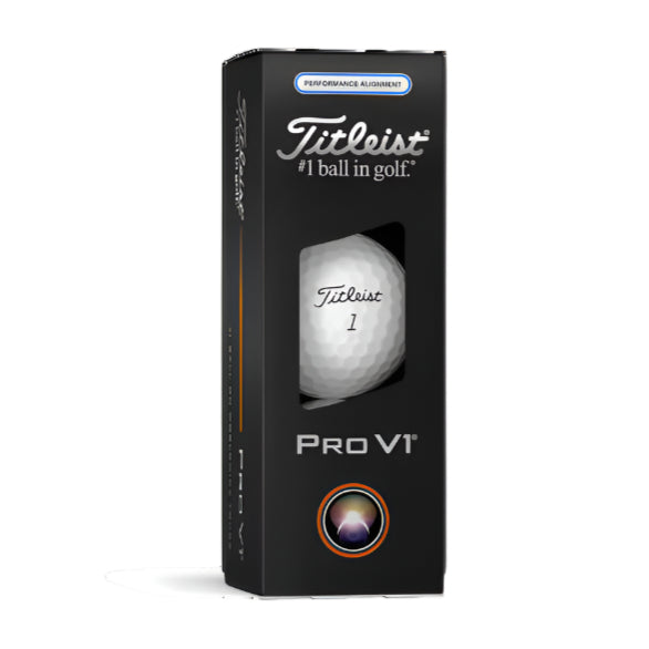 Titleist Pro Vi golf ball packaging on a white background