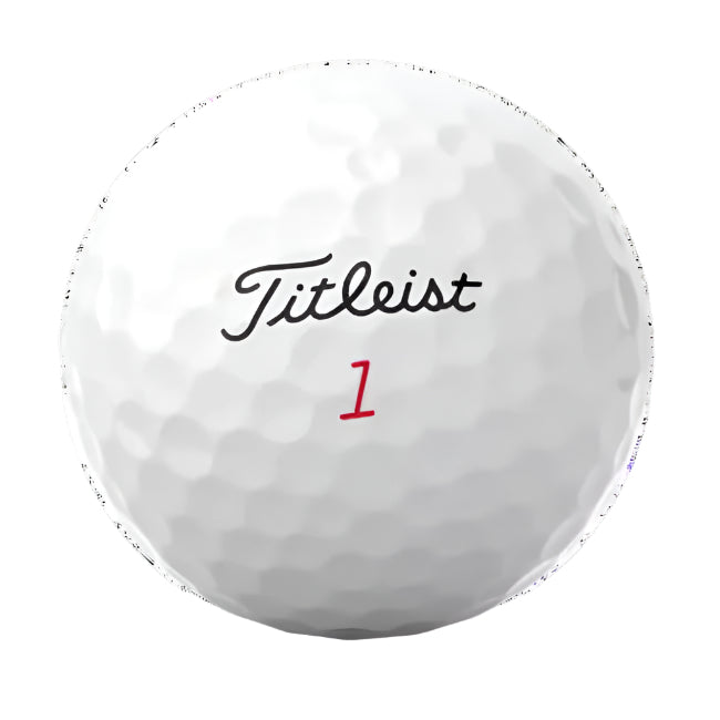 White golf ball with 'Titleist' logo and number '1' on a white background