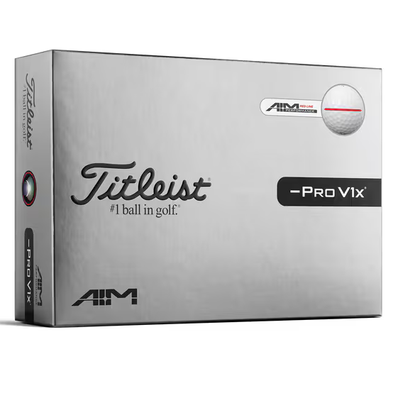 Titleist 26' Pro V1x Left Dash Performance Alignment Golf Balls