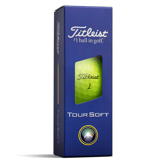 Titleist Tour Soft golf ball packaging on a white background