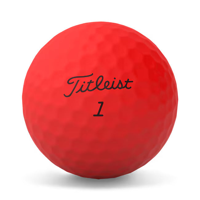 Titleist TruFeel '24 Matte Red Golf Balls - Sleeve