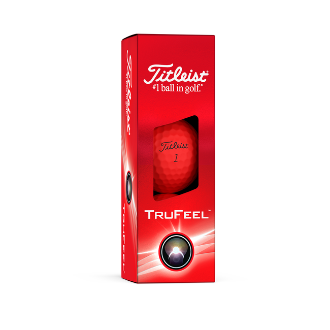 Titleist TruFeel '24 Matte Red Golf Balls - Sleeve