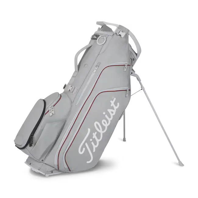 Titleist 26' Hybrid 14 Stand Bag - Gray/Crimson/White