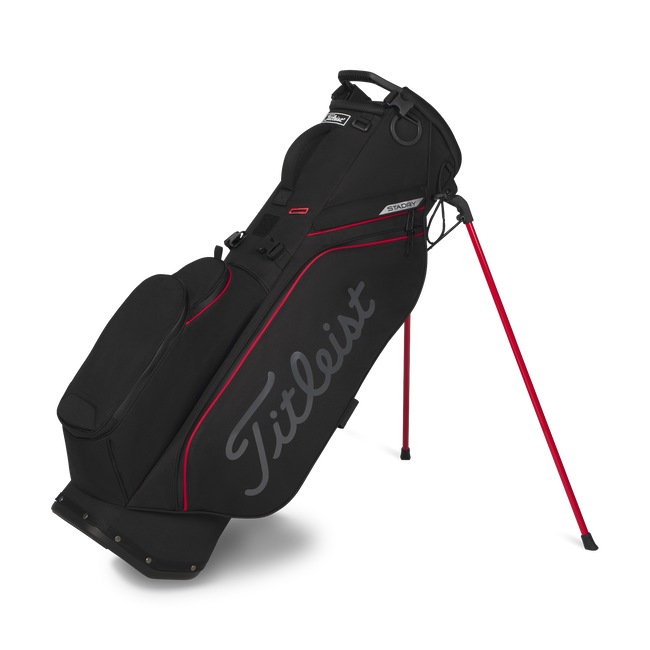 Titleist 26' Players S4 StaDry Stand Bag - Black/Red/Graphite