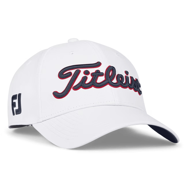 Titleist 2025 Tour Performance Cap - White/Navy/Red