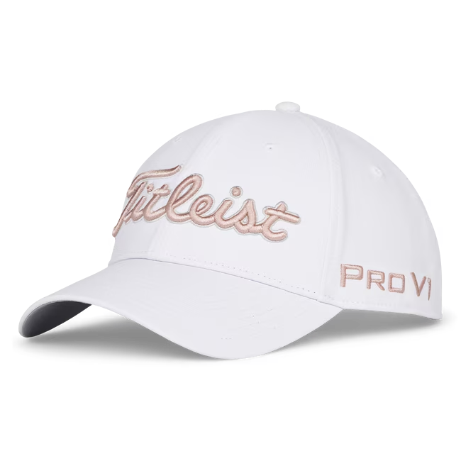 Titleist 2025 Tour Performance Cap - White/Soft Pink/Marble