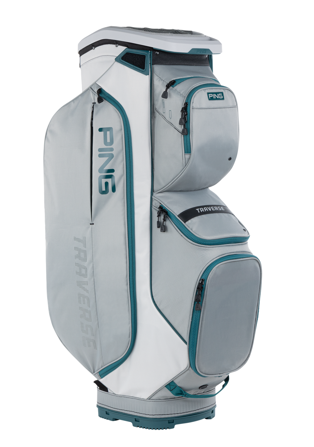 Ping Traverse Cart Bag - Grey/Platinum/Atlantic