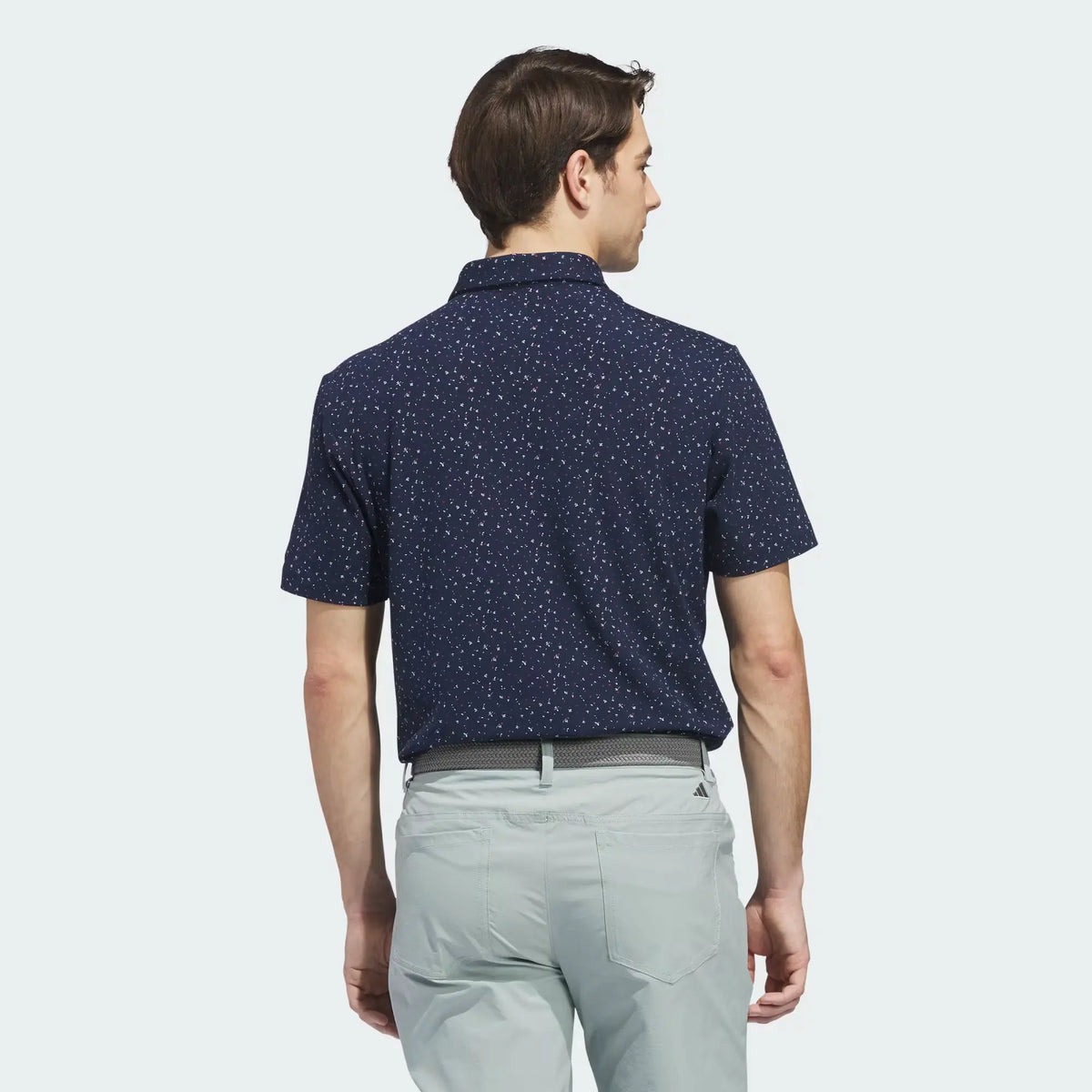 Adidas Ultimate365+ Climacool Butterspun Break Out Print Polo - Collegiate Navy