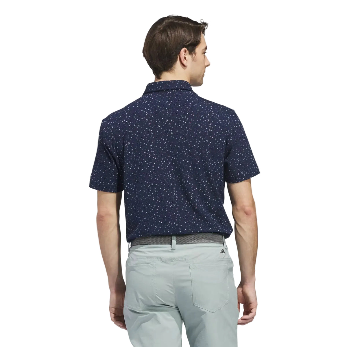 Adidas Ultimate365+ Climacool Butterspun Break Out Print Polo - Collegiate Navy