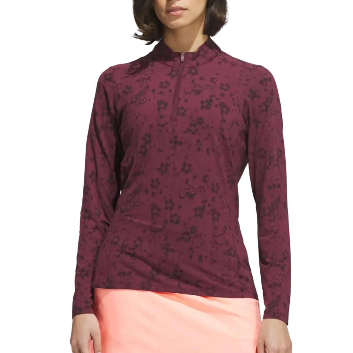 ADIDAS PRINTED MAROON LONG SLEEVE
