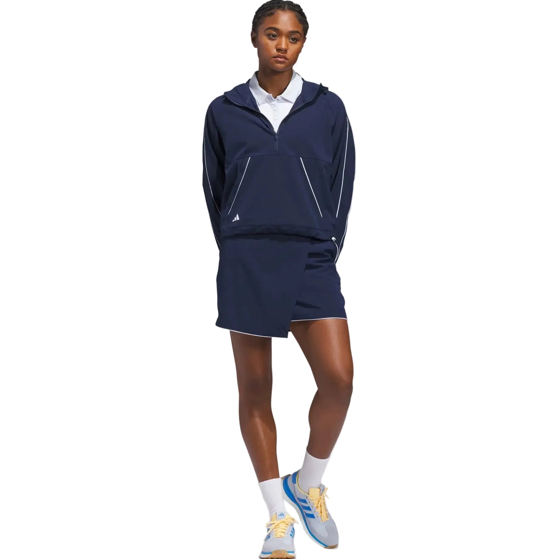 Adidas Ladies Ultimate365 Seersucker Skort - Navy
