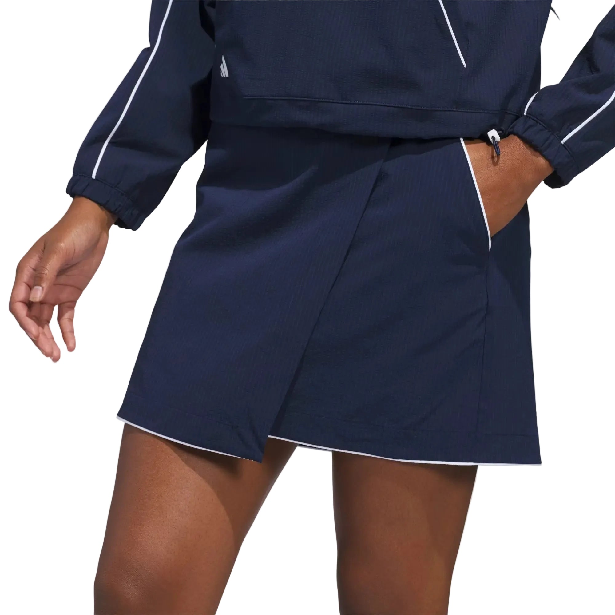 Adidas Ladies Ultimate365 Seersucker Skort - Navy