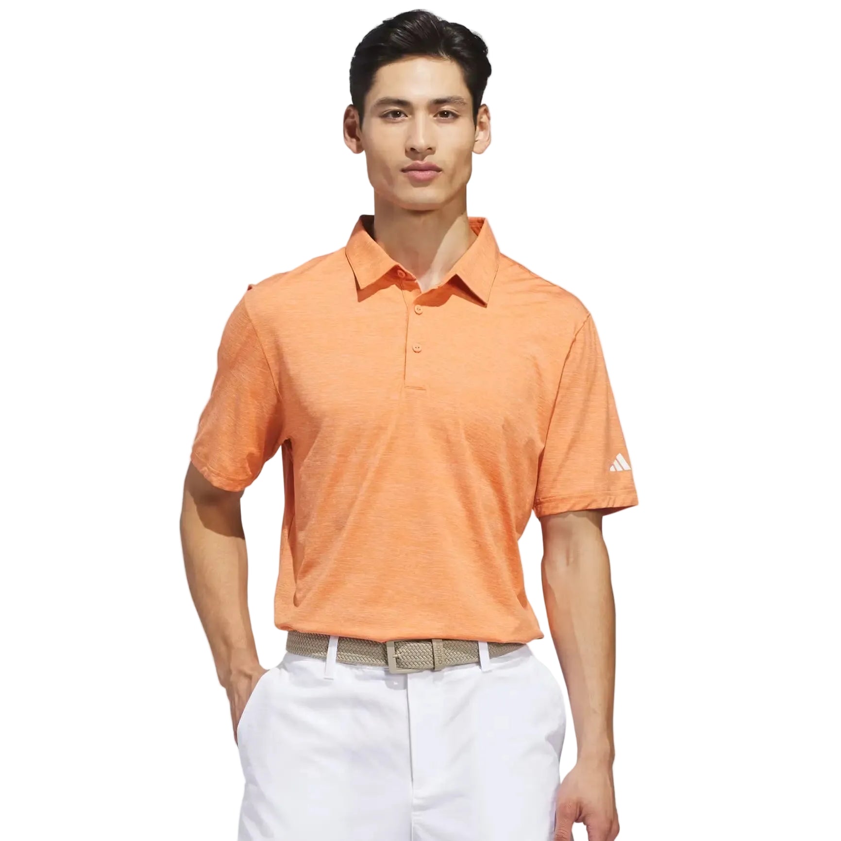 Adidas Ultimate365 Elevated TwistKnit Polo - Dusky Orange