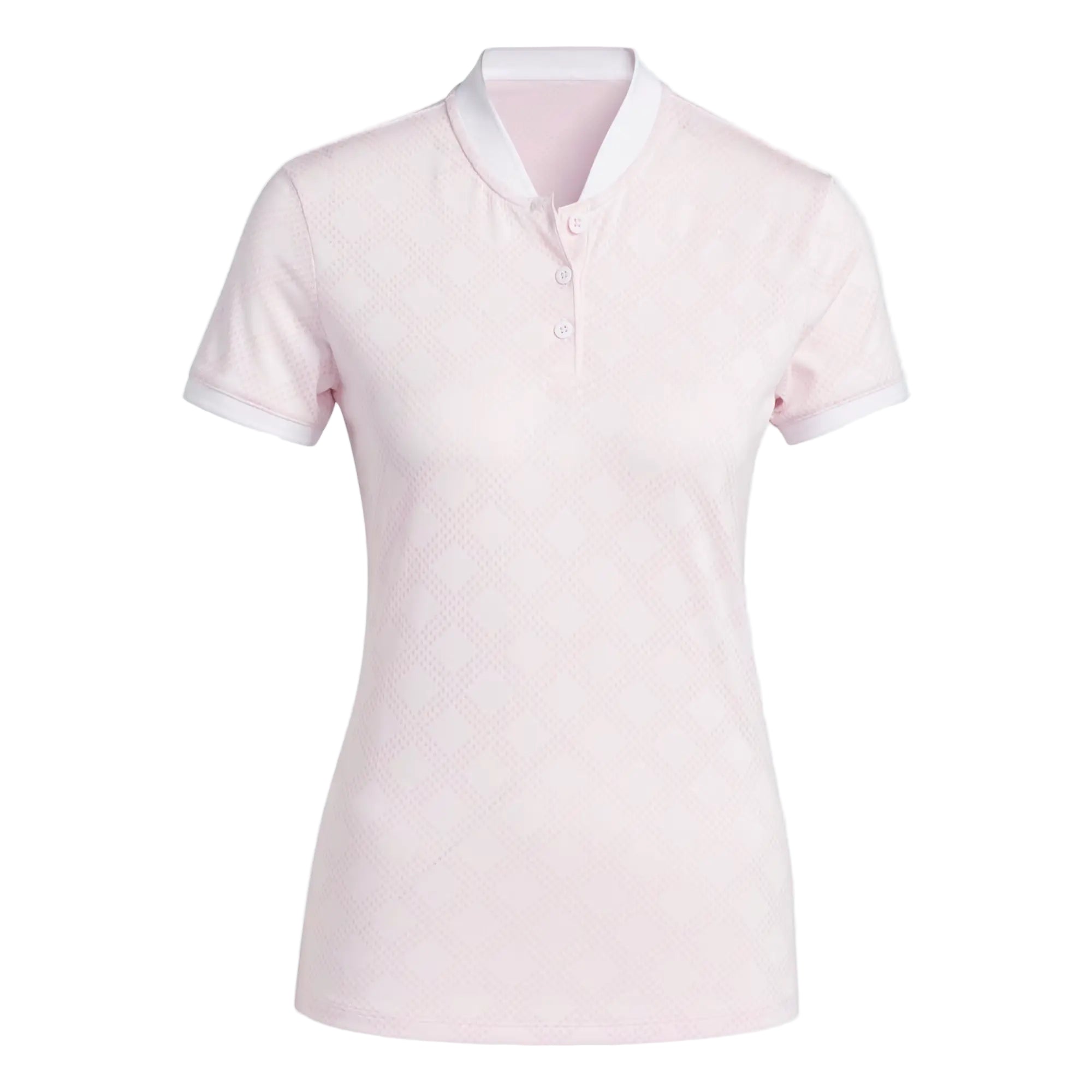 Adidas Ladies Ultimate365 Jacquard Polo - Clear Pink