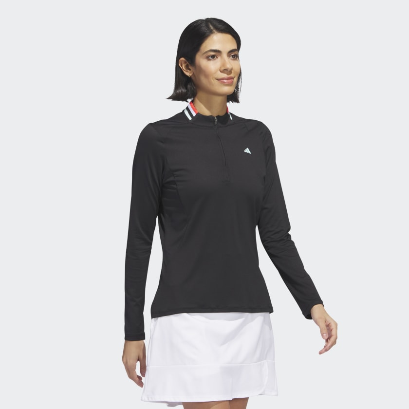 Adidas Women's Ultimate365 Tour Long Sleeve Mock Polo
