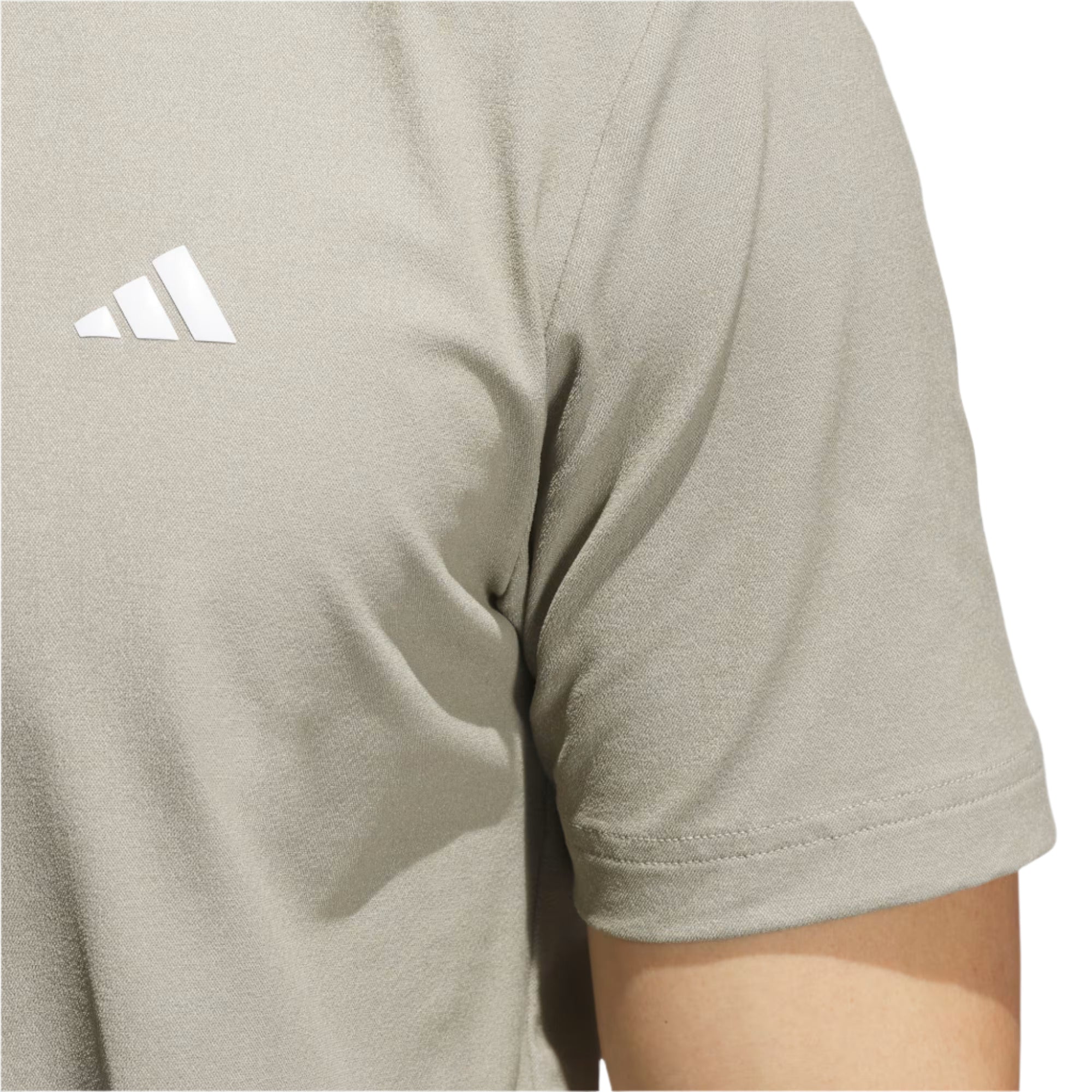 Adidas Ultimate365 Pique Golf Polo Shirt - Beige
