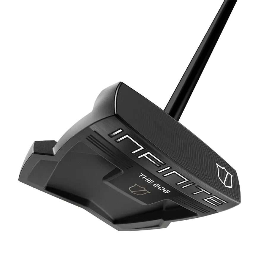 Golf putter with 'INFINITE' branding on a white background