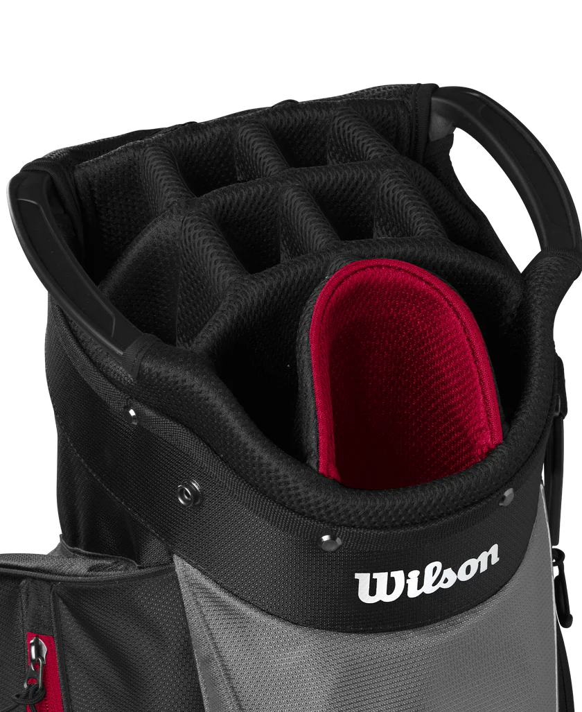Wilson Staff Feather Cart Bag - Black/Grey/Red