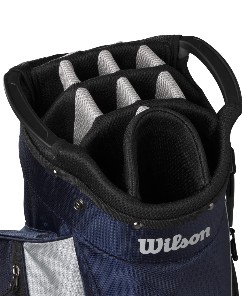 Wilson Staff Feather Cart Bag - Navy/Silver