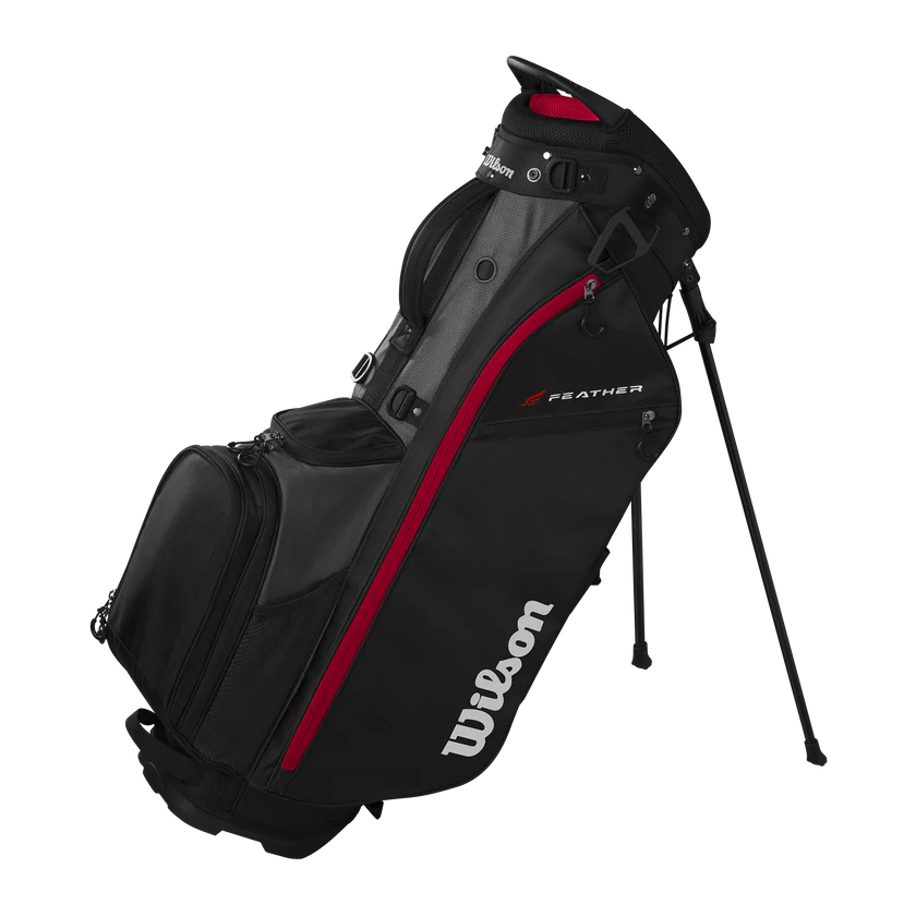 Wilson Staff Feather Stand Bag - Black/Grey/Red
