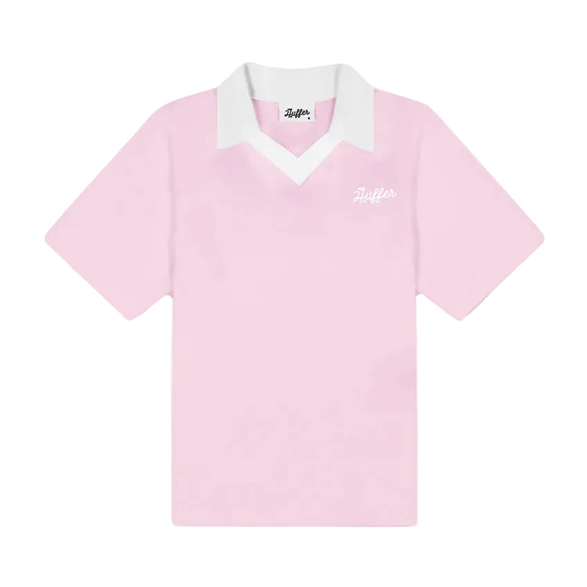 Huffer Womens Birdie SS Polo Par 97 Petal