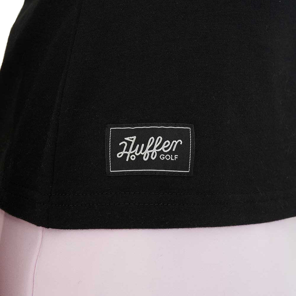 Huffer Womens Tech Birdie SS Polo - Black