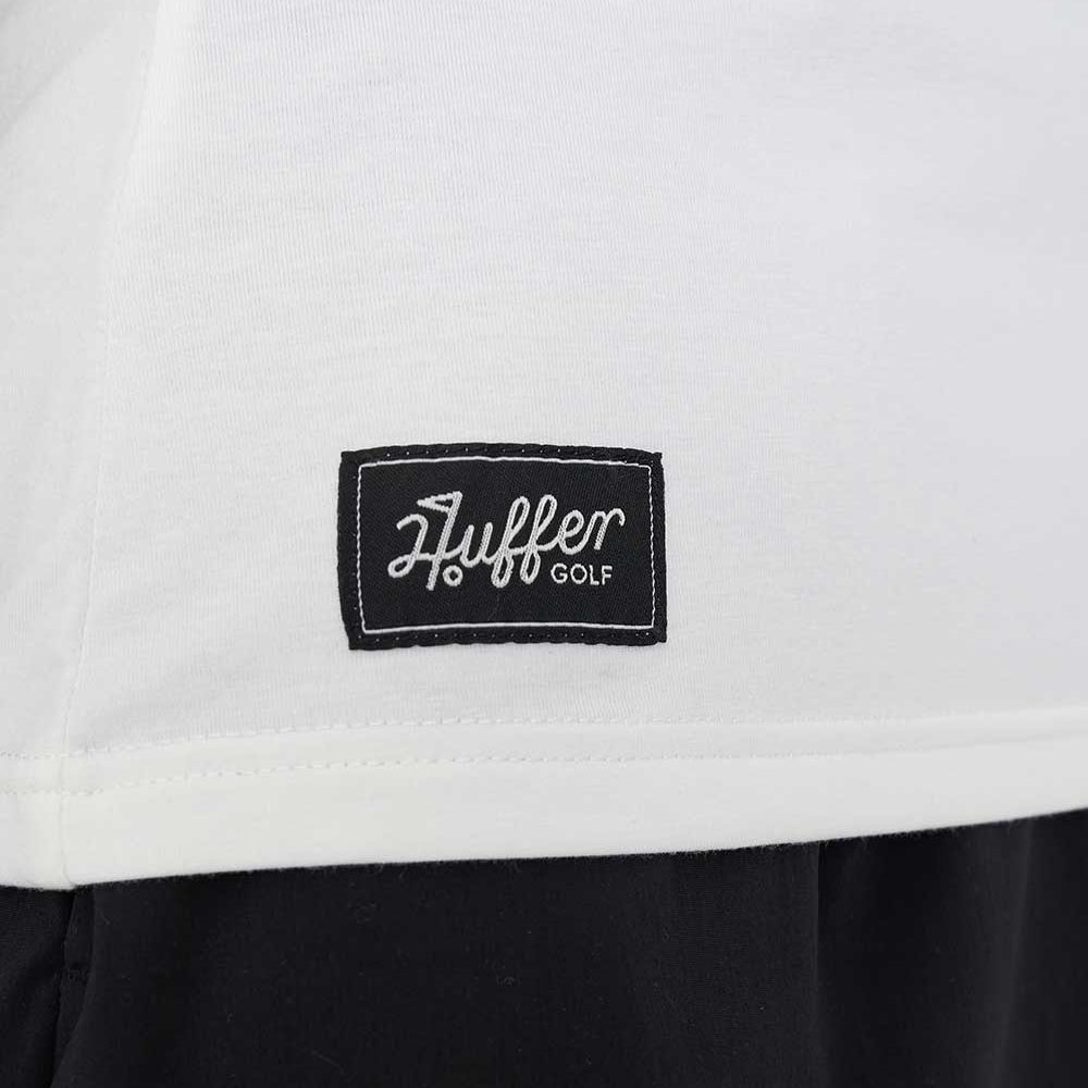 Huffer Womens Tech Birdee SS Polo - Chalk
