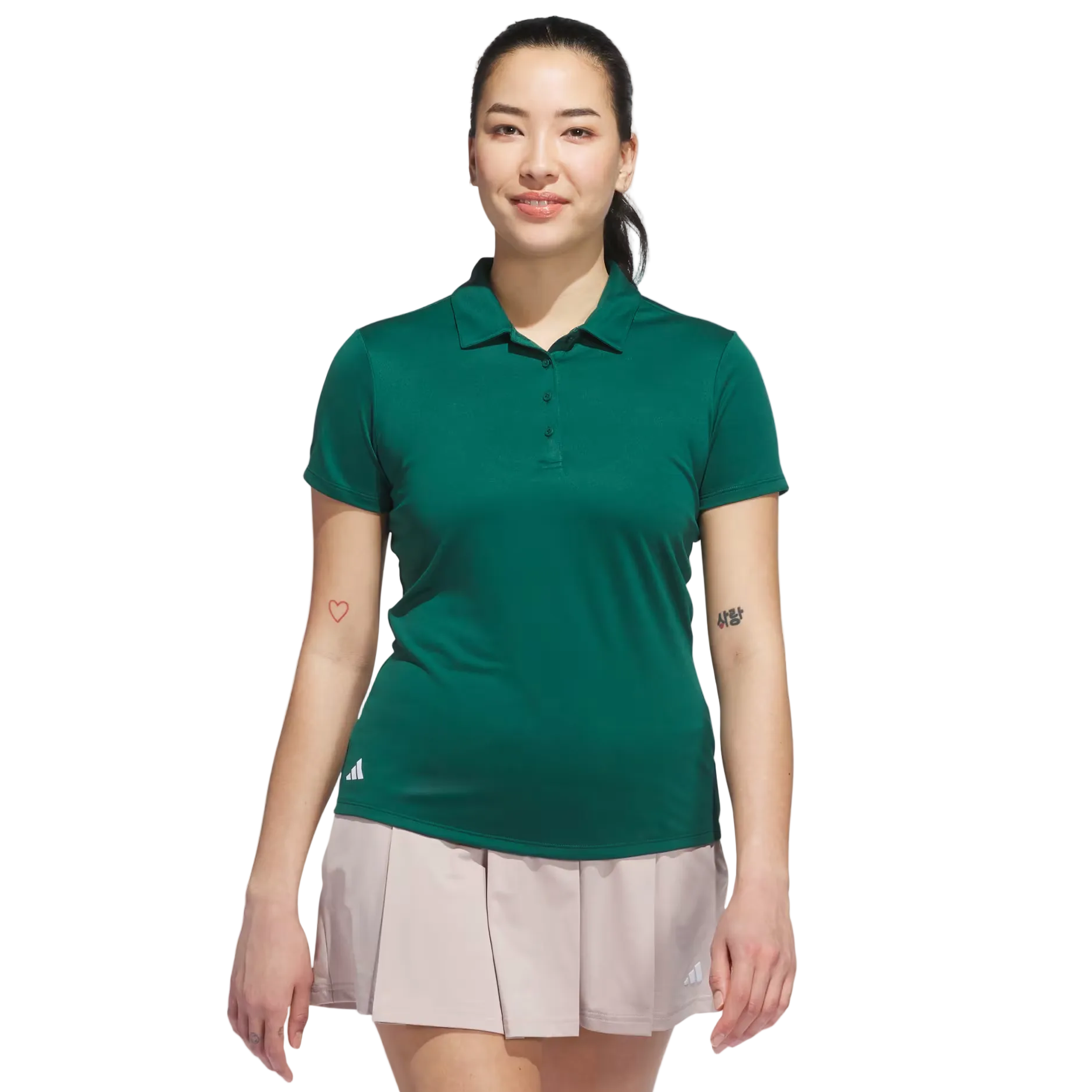 Adidas Ladies Ultimate365 Performance Solid Polo - Collegiate Green