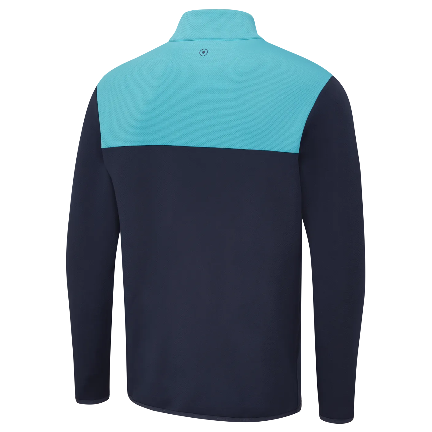 PING Kinver Colour Block Midlayer - Navy/Turquoise
