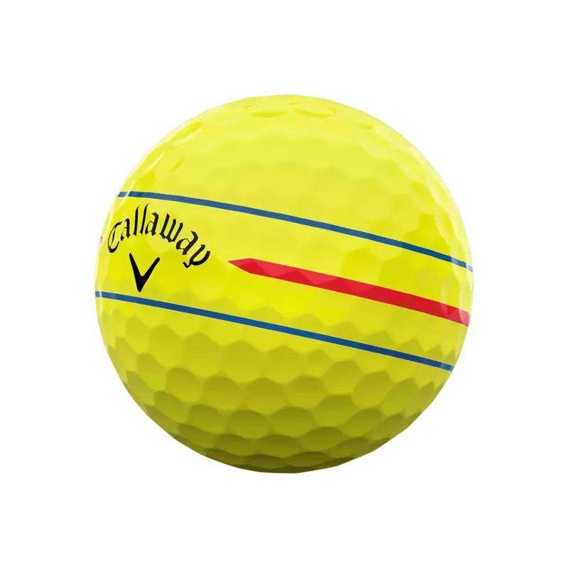 Callaway Chrome Soft 360 Triple Track Yellow Golf Balls - Sleeve