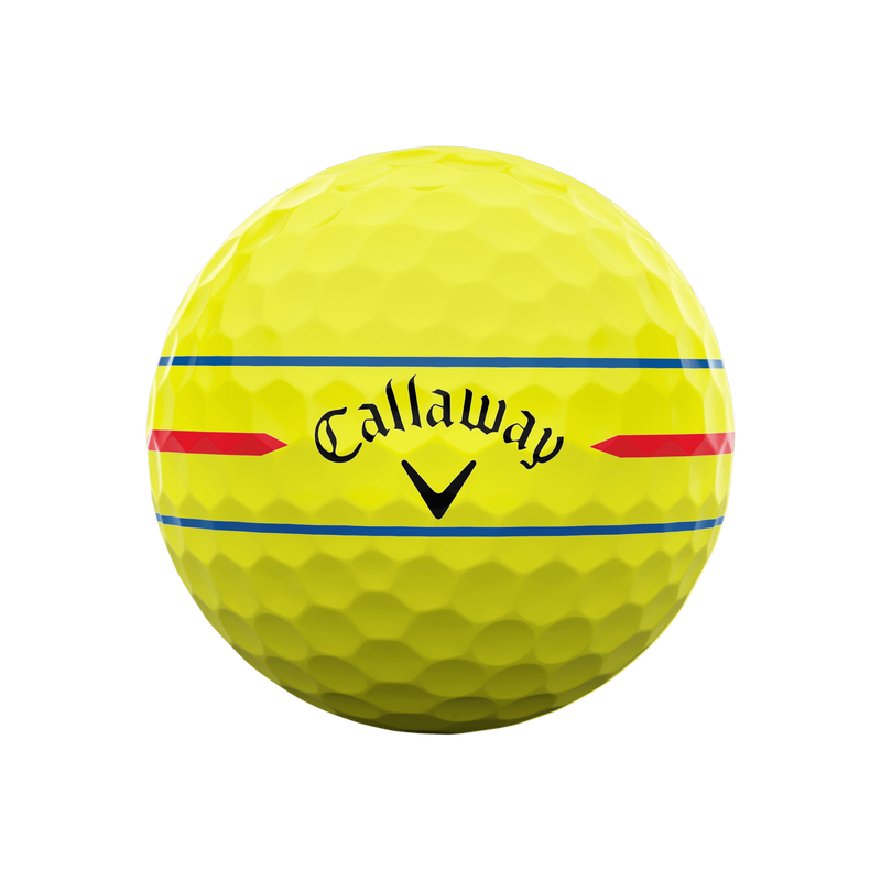 Callaway Chrome Soft 360 Triple Track Yellow Golf Balls - Dozen