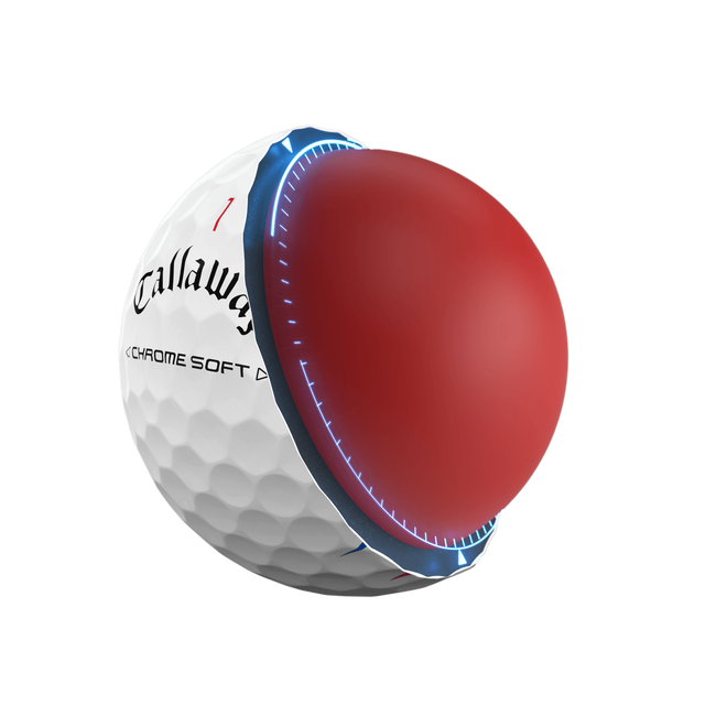 Callaway Chrome Soft Triple Track Golf Balls - Sleeve