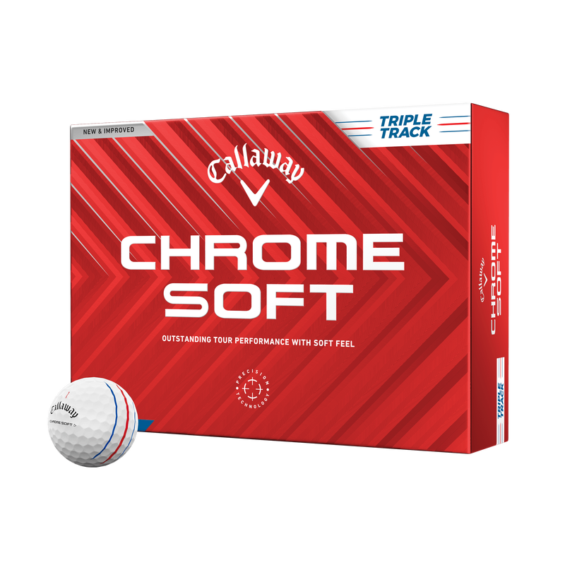 Callaway Chrome Soft Triple Track Golf Balls - Dozen