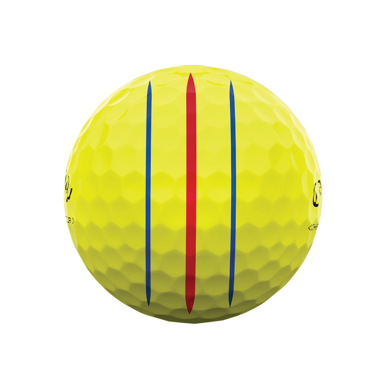 Callaway Chrome Tour Triple Track Yellow Golf Balls - Sleeve