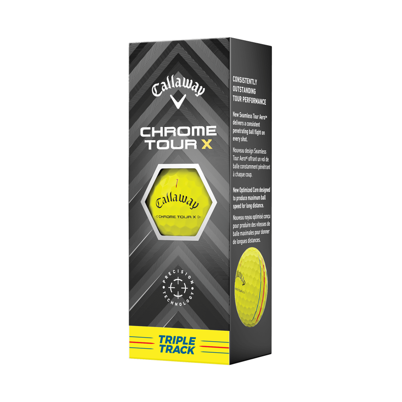 Callaway Chrome Tour X Triple Track Golf Balls - Sleeve