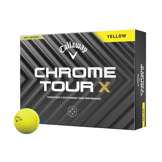 Callaway Chrome Tour  X Yellow Golf Balls - Dozen