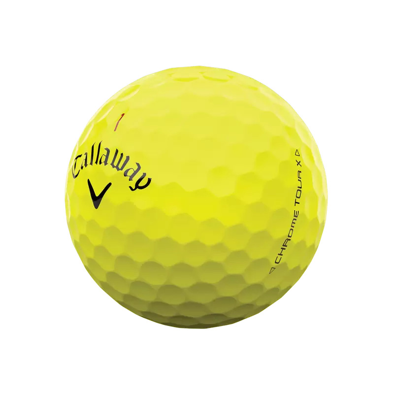 Callaway Chrome Tour X Yellow Golf Balls - Sleeve