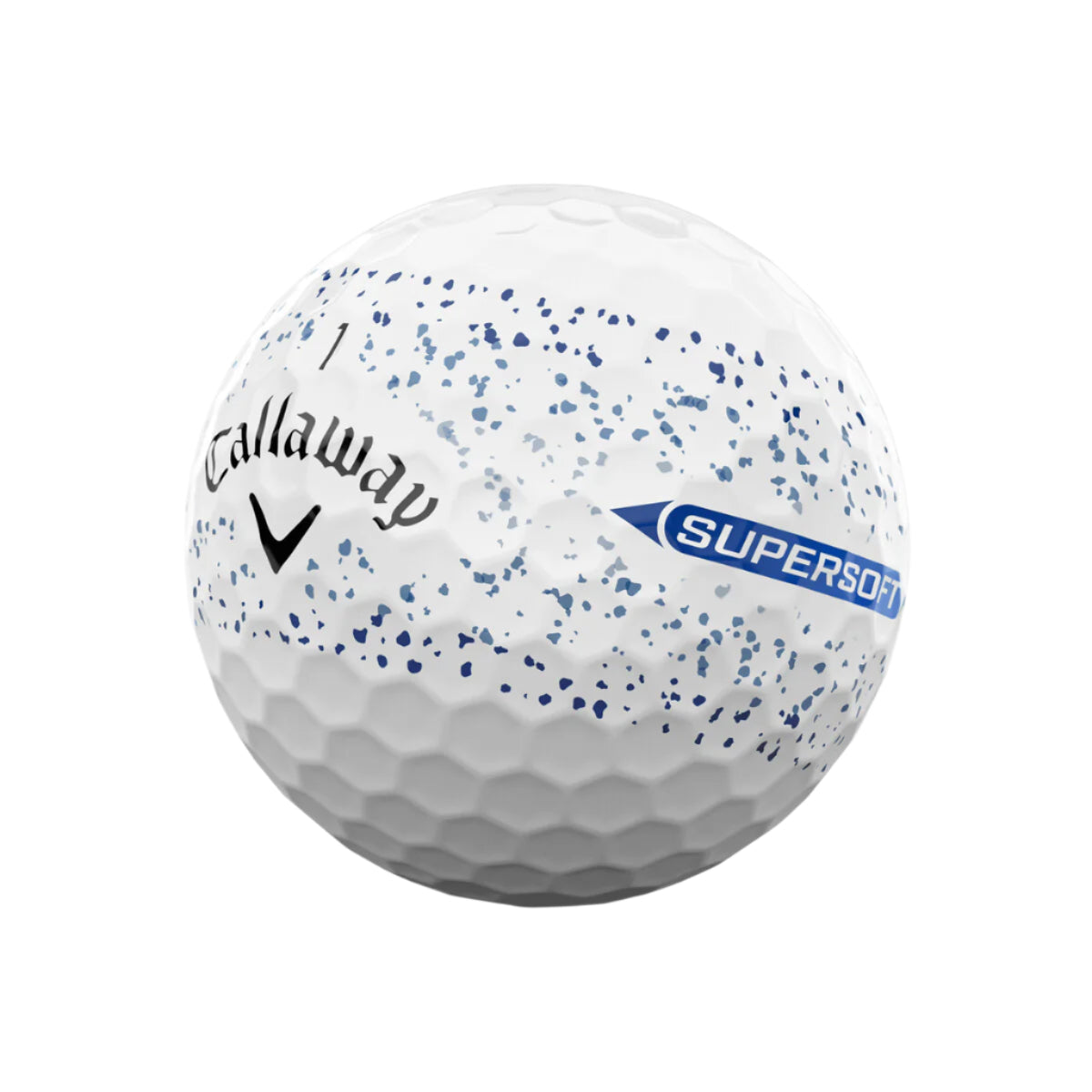 Callaway 2025 Supersoft Golf Balls Sleeve - Splatter Blue