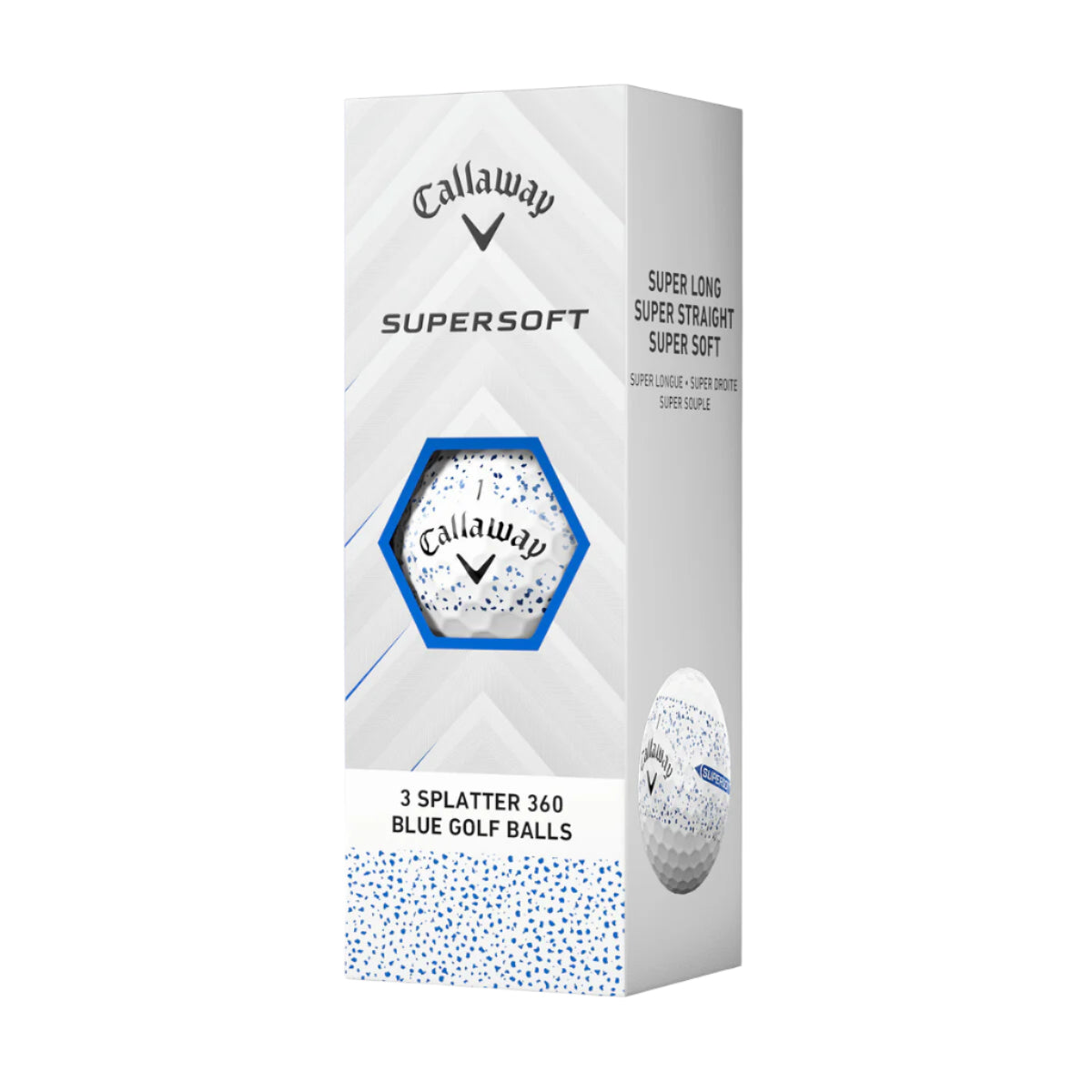 Callaway 2025 Supersoft Golf Balls Splatter Blue