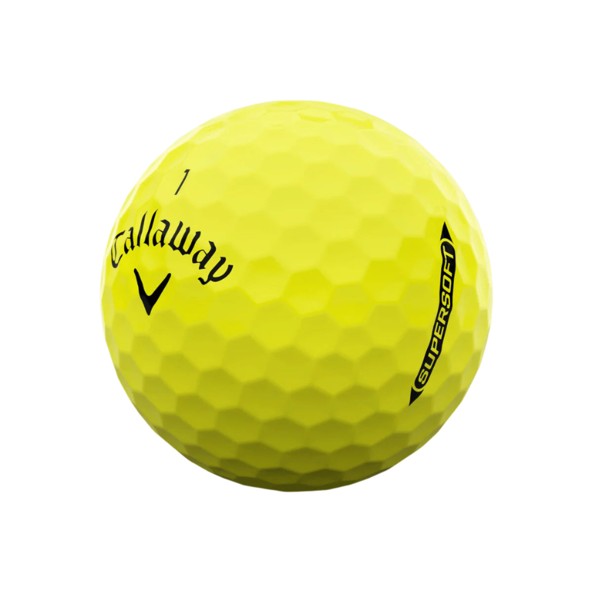 Callaway 2025 Supersoft Golf Balls - Yellow