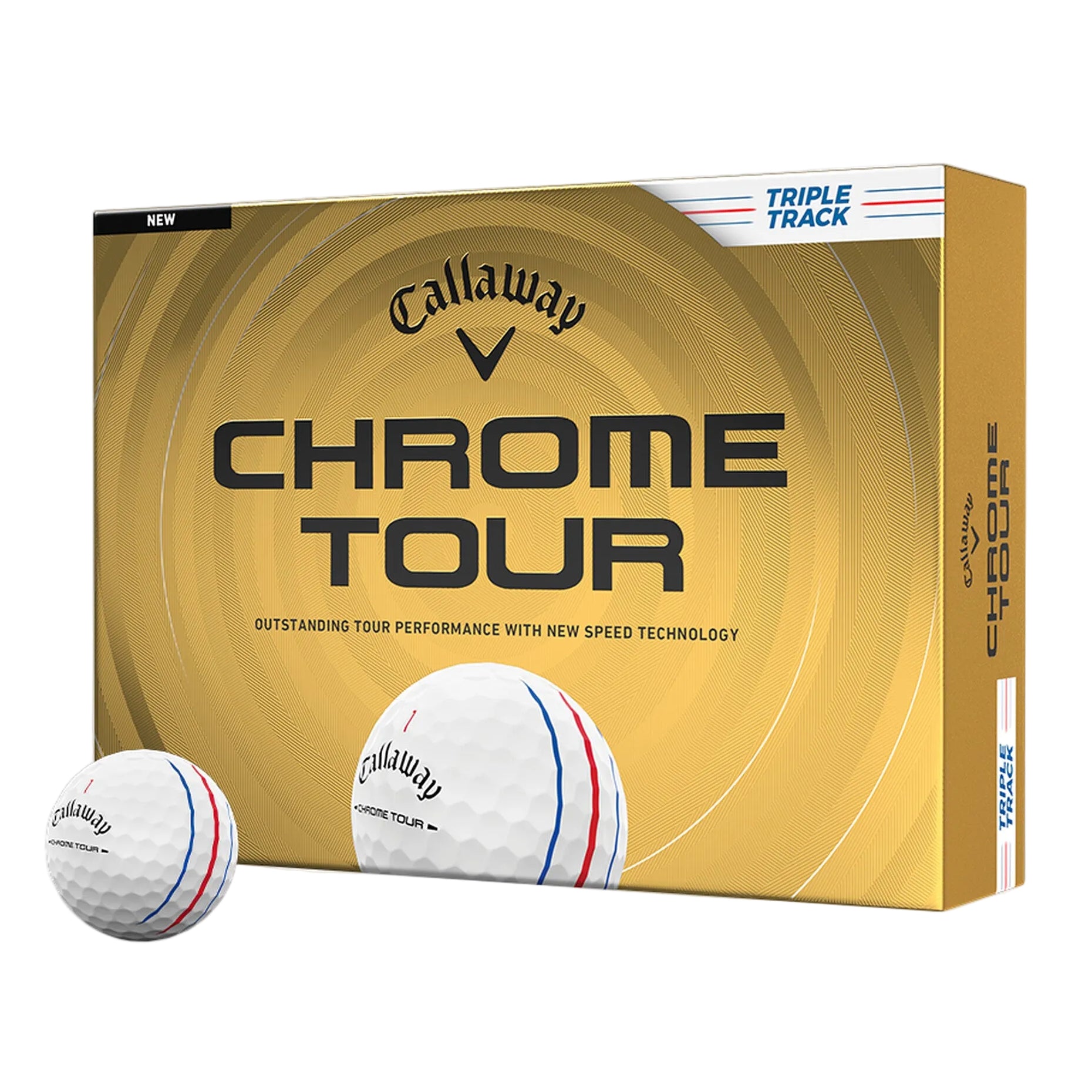 Callaway 26' Chrome Tour Triple Track Golf Balls - Dozen