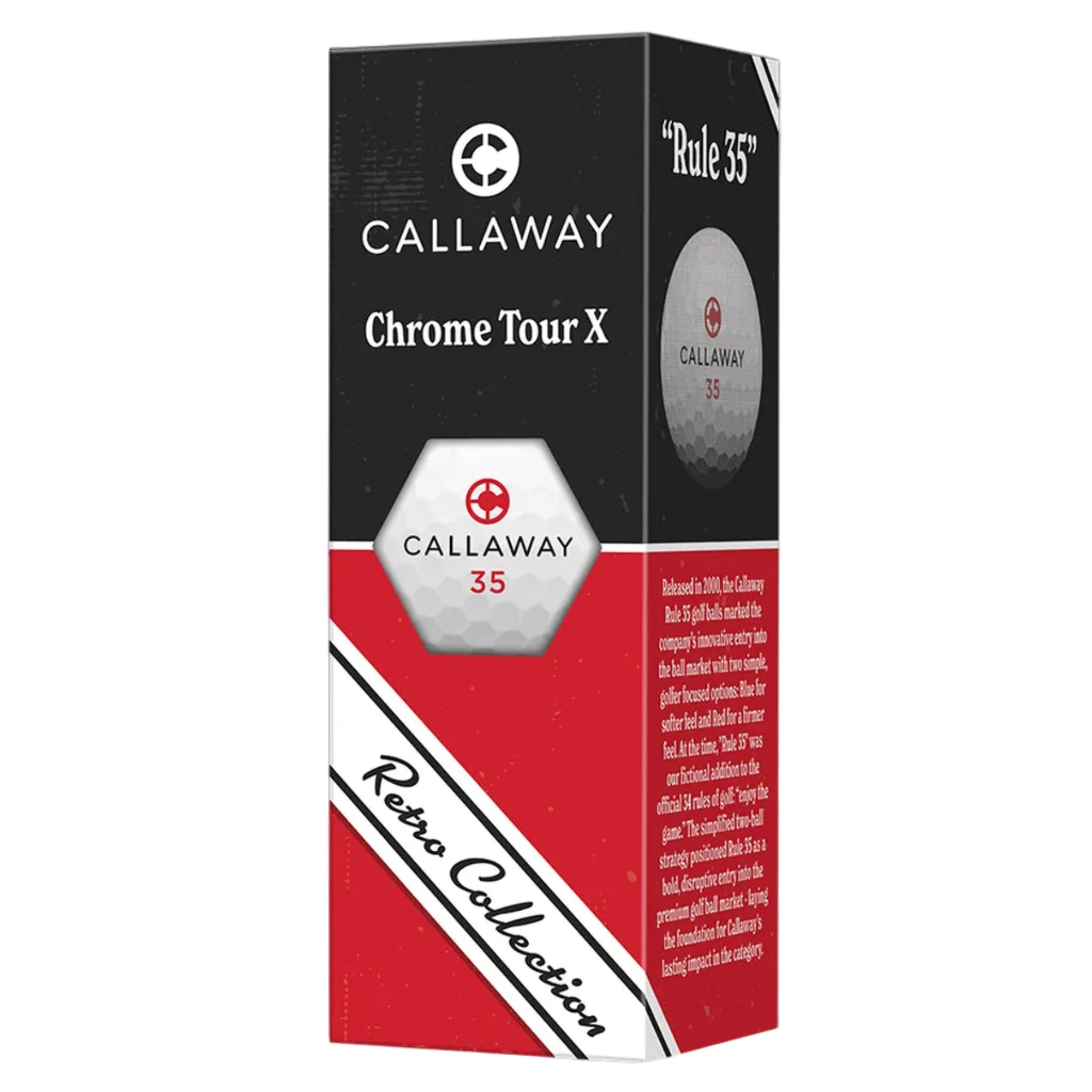 Callaway Limited Edition 'Rule 35' Chrome Tour X Balls