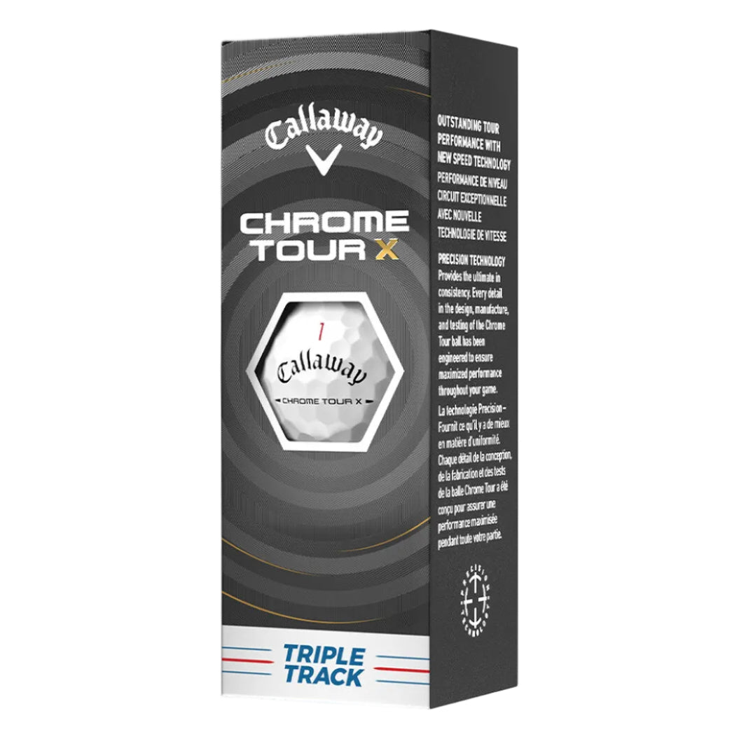 Callaway 26' Chrome Tour X Triple Track Golf Balls - Sleeve