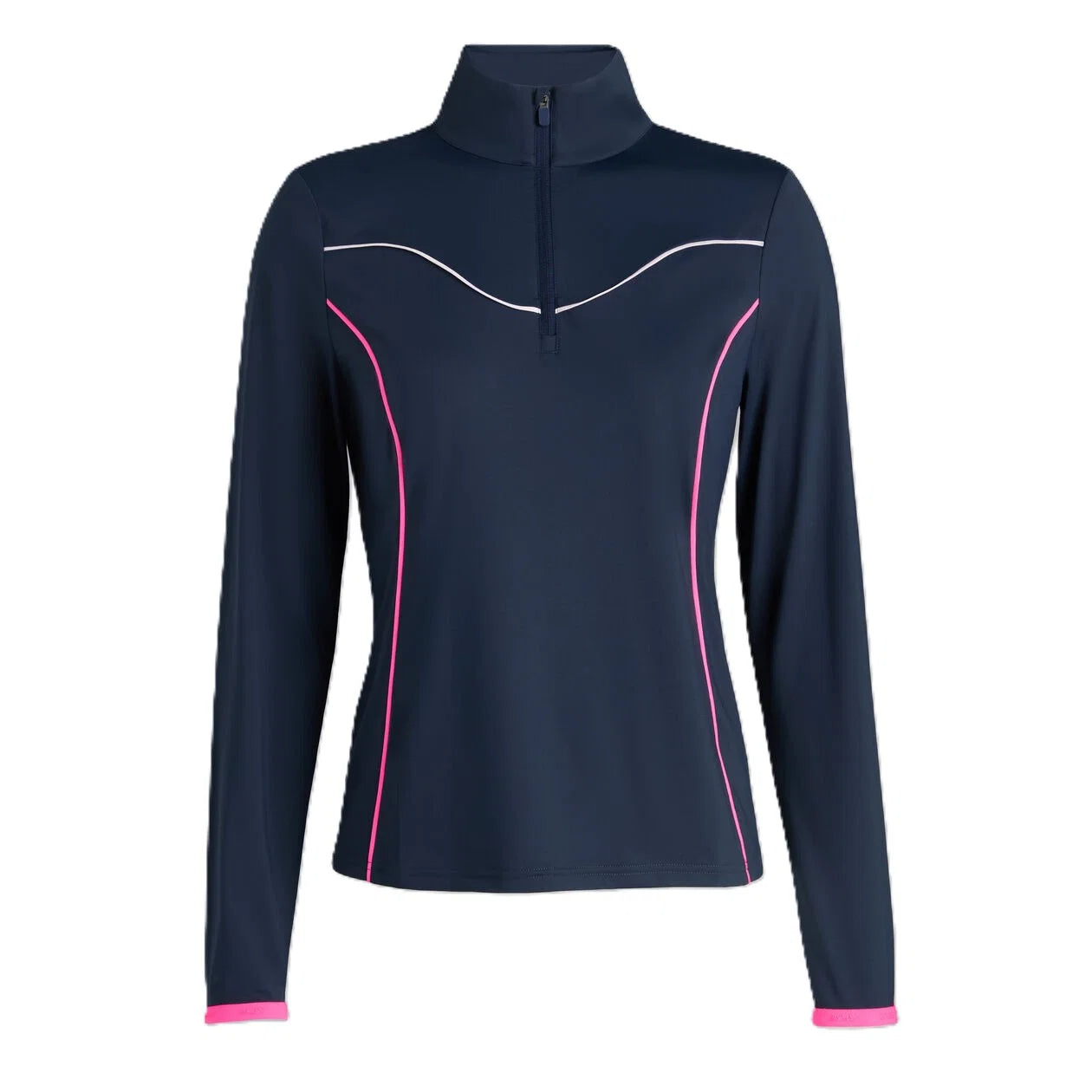 G/Fore Ladies Italian Double Knit Contrast Midlayer