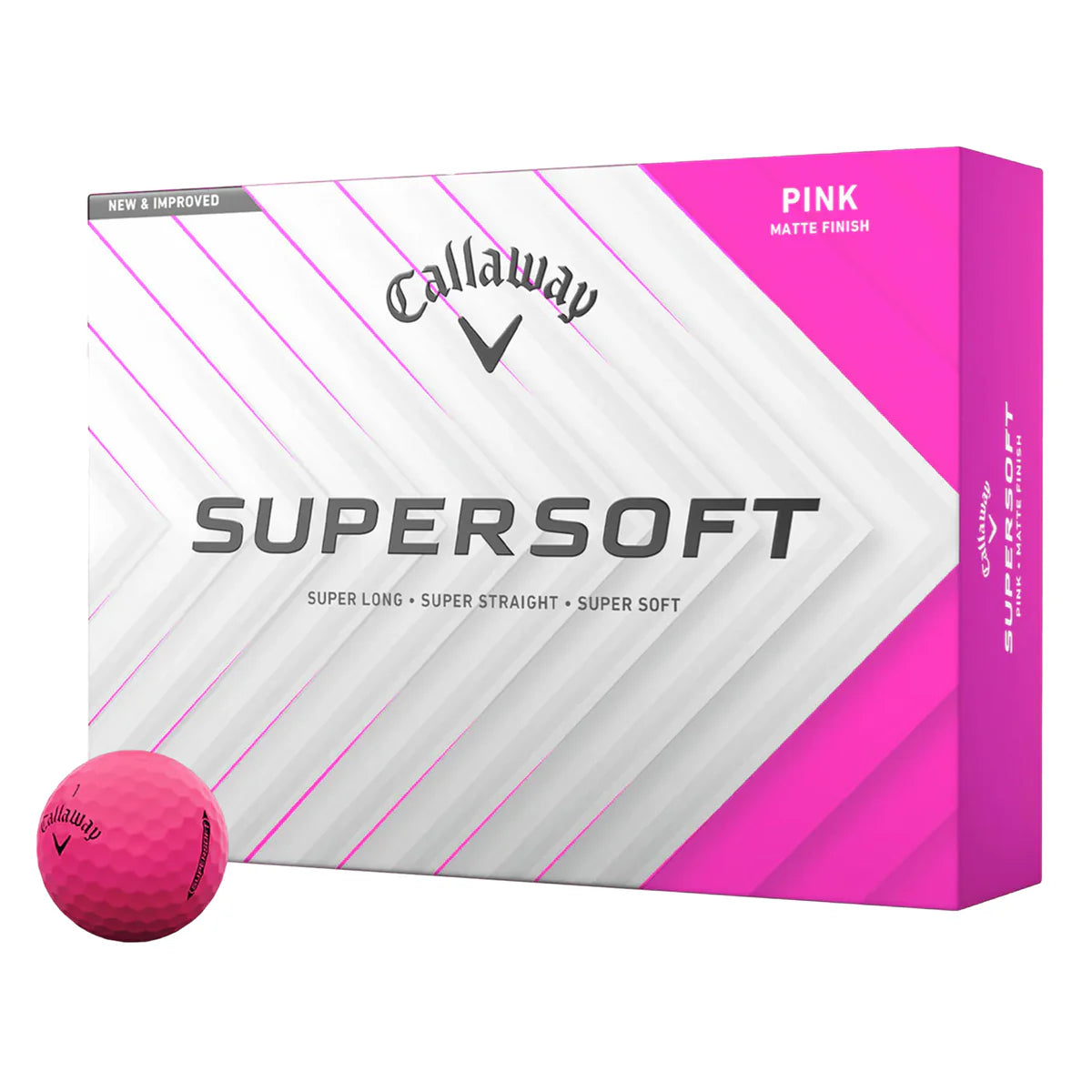 Callaway 2025 Supersoft Golf Balls - Pink