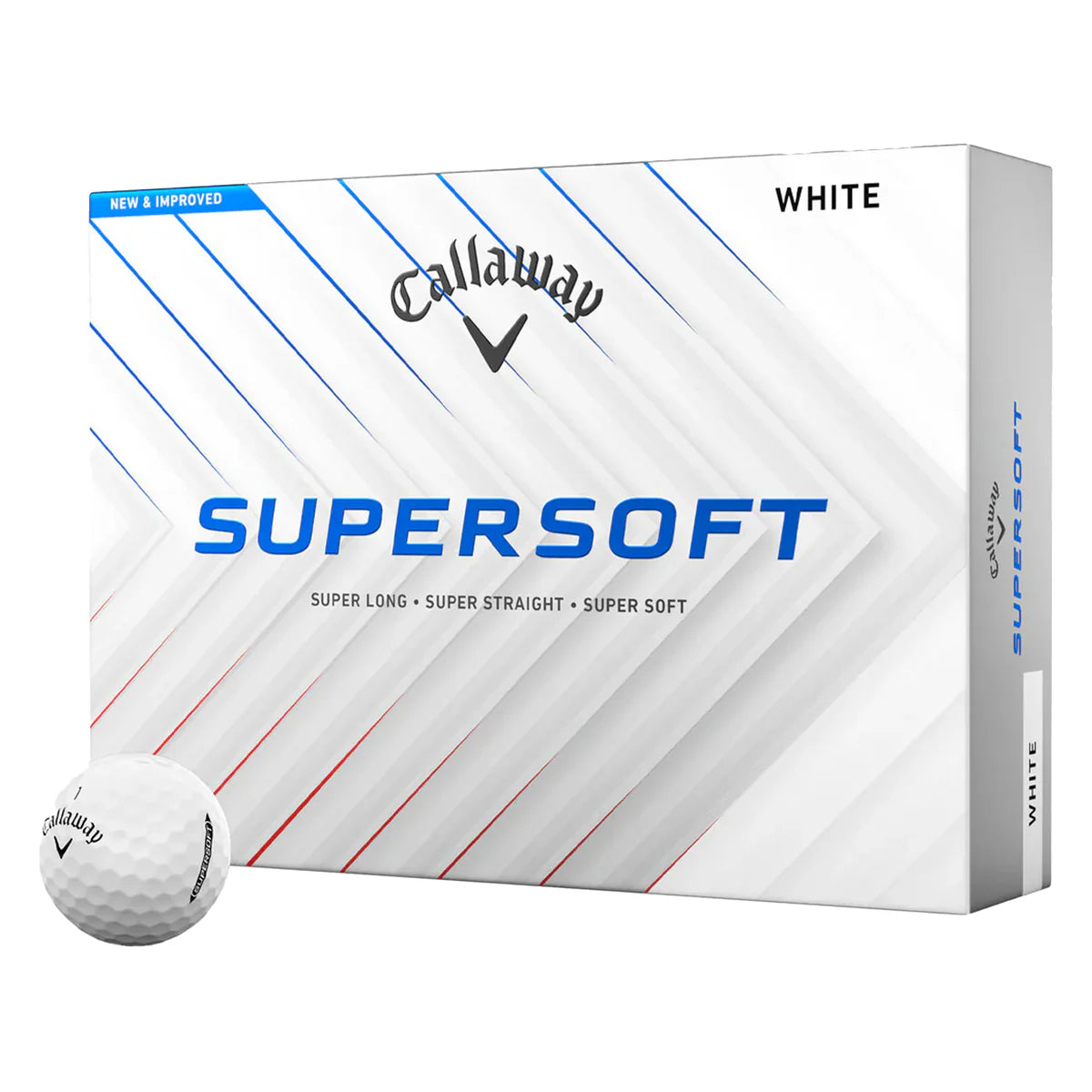 Callaway 2025 Supersoft Golf Balls - White