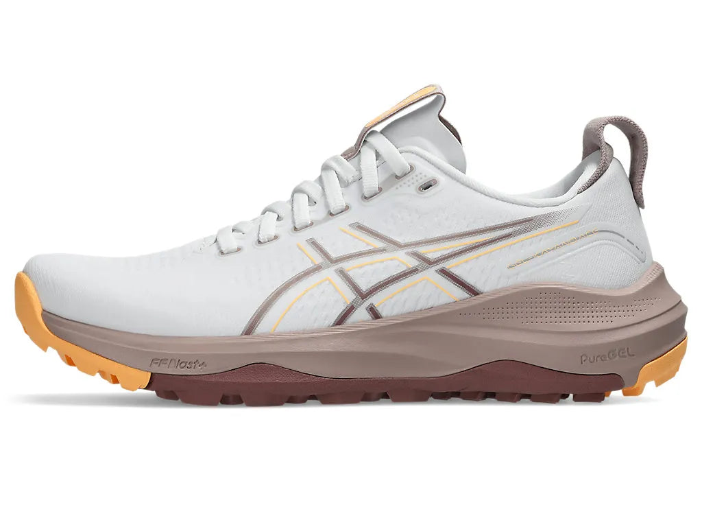 Asics Ladies GEL Kayano Ace 3 Golf Shoes - White/Orange Glow