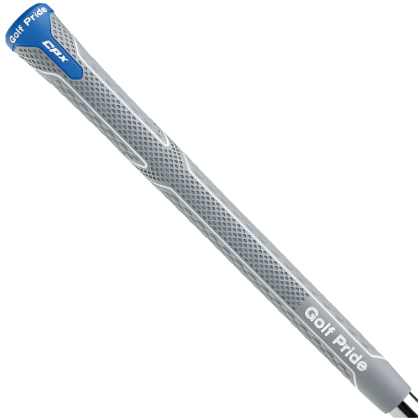 Golf club grip with 'Golf Pride' branding on a white background